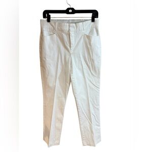 GLORIA VANDERBILT Women’s White cotton Pants, elegant, workwear, casual, Size 6